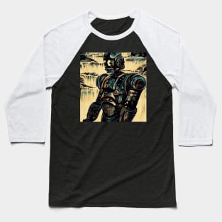 Hokusai Automaton Baseball T-Shirt